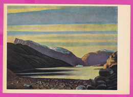 278365 / American Illustrator Art Rockwell Kent - North Greenland Fiord Fjord 1932 PC 1965 ART USSR Russia - Groenland