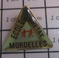 1321 Pin's Pins / Beau Et Rare / THEME : ADMINISTRATIONS / ECOLE GRETAY  MORDELLES Lle-et-Vilaine En Région Bretagne. - Administrations