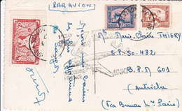 Carte Expédiée De Saigon Cachet 1930 - 1950 20éme ANNIVERSAIRE INDOCHINE AIR FRANCE Sud Vietnam - Storia Postale