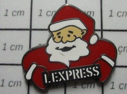 1321 Pin's Pins / Beau Et Rare / THEME : NOEL / PERE NOEL L'EXPRESS MAGAZINE - Natale