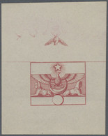 1866-67 EGYPT RIESTER RED ESSAY FOR THE 1866-67 ISSUE + SCORE LINES - 1866-1914 Khédivat D'Égypte