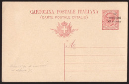 Trentino, Cartolina Postale Leoni 10 C. Nuova Con Varietà Di Soprastampa         -EM69 - Trentino