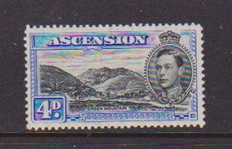 ASCENSION  ISLANDS    1939    4d  Black  And  Ultramarine    Perf 13    MNH - Ascension