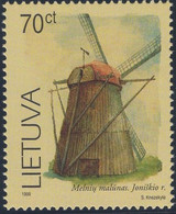 Lithuania 1999 MNH Sc 631 70c Melniai Windmill - Lithuania