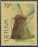 Lithuania 1999 MNH Sc 631 70c Melniai Windmill, Thicker Paper - Lithuania