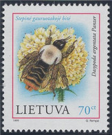 Lithuania 1999 MNH Sc 633 70c Bee, Yellow Flower - Lithuania