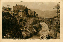 Jaujac * Le Pont Du Chastelas Et Vue Du Village - Autres & Non Classés