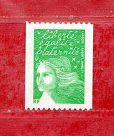 Francia ° - 2002 - Marianne De Luquet Roulette. Sans Valeur.   - Yvert. 3535B. N° Noir Au Verso.  MNH** - 1997-2004 Marianna Del 14 Luglio