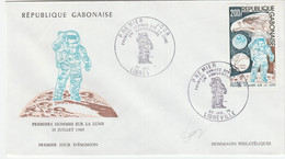Gabon 1969 - Spazio / Space / Cosmonautica / Cosmonautics / Moon - Africa