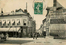 Rethel * La Rue Colbert * Restaurant GOURY* Commerces Magasins - Rethel