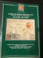CATALOGO D'ASTA ZANARIA COLLEZIONE "DE LA RUE" SECONDA PARTE - PRIMAVERA 1997 - Auktionskataloge