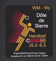 Etiquette De Vin Dôle -  Championnat Du Monde De Handball 1986 (suisse) - Other & Unclassified