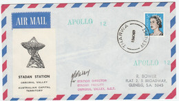 Australia 1969 Cover  - Spazio / Space / Cosmonautica / Cosmonautics / Apollo - Oceania
