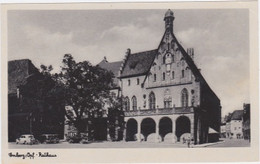 W3958- AMBERG TOWN HALL, CAR, PEOPLE - Amberg