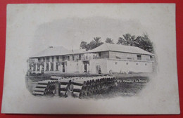 Guinée Conakry La Douane Cpa Carte Photo - French Guinea