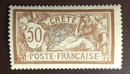 French Crete 1902 50c Merson Y&T 12 MNH - Nuovi