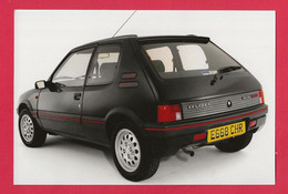 BELLE REPRODUCTION D'APRES UNE PHOTO ORIGINALE - PEUGEOT 205 GTI CONDUITE A DROITE VERSION EXPORT GRANDE BRETAGNE - Automobili