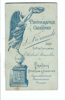 Photographie DES CASERNES  L.Frémault  Etterbeek-Bruxelles   Oude Foto Op Hard Karton 10,5 X 6,5 Cm - Etterbeek