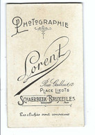 Photographie Lorent SCHAERBEEK-Bruxelles   Oude Foto Op Hard Karton 10,5 X 6,5 Cm - Etterbeek