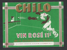 Etiquette De Vin Rosé  -  Chilo  -  Pannier à St Hilaire St Florent (49) - Altri & Non Classificati