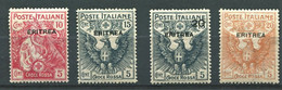 ERITREA 1916 CROCE ROSSA SERIE CPL. ** MNH - Eritrea