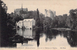 CPA - 49 - MONTREUIL BELLAY - Vue Sur Le Chateau Et L'église - Montreuil Bellay