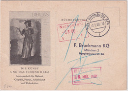 BRD - Nürnberg 1960 Unfrankierter Bücherzettel N. München 11 Pfg. Nachporto - Machine Stamps (ATM)
