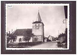 FORMAT 10x15cm - DISTRICT DE COSSONAY - MONT LA VILLE - PLACE DE L'EGLISE - TB - Cossonay