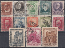 ESPAÑA 1932 Nº 662/675 USADO (REF.01) BIEN CENTRADOS - Gebraucht