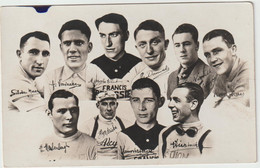 5435 CYCLISME - Carte TOUR DE FRANCE 1936 - Equipe De Belgique Belge - Autographe MAES Vervaecke KINT NEUVILLE - Cyclisme