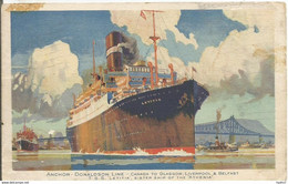 Vintage Postcard 1920-th  SS Letitia Steamship Ocean Liner Sister Ship Of The Athenia - Passagiersschepen