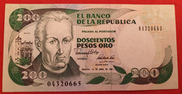 Colombia 200 Pesos Oro 1991 - Colombia