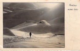 CPA - Fête - Meilleurs Voeux Souhaités De Slovénie - SRECNO NOVO LETO - Montagne - Neige - Slowenien