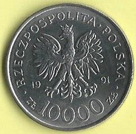 M326 - POLEN - 10.000 ZLOTY 1991 - Poland