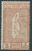 1926 OLTRE GIUBA ANNESSIONE 5 CENT MNH ** - RF21-7 - Oltre Giuba