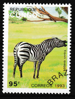 1993 Congo, Zebra - Paarden
