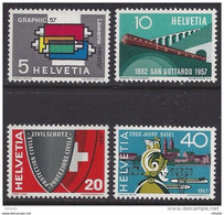 LOTE 1375   ///  (C030) SUIZA    YVERT Nº: 586/589**MNH - Unused Stamps