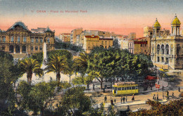 CPA - ALGERIE - Oran - Place Du Maréchal Foch - Transport -  Colorisée - Oran