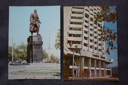 Soviet Architecture, USSR Postcard - Kazakhstan, Almaty Capital - 2 PCs Lot  1980s - Kazajstán