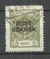 Port Gdansk Danzig 1925 Michel 4 O - Port Gdansk