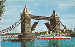 AC1198 London - Tower Bridge And River Thames - Navi Ships Bateaux / Non Viaggiata - River Thames