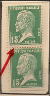 FRANCE - 1924 - N°Yv. 171 - Pasteur 15c Vert - VARIETE 15 Gras Dans Paire - Neuf Luxe ** / MNH - Nuovi