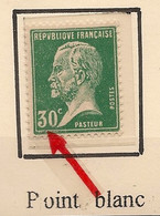 FRANCE - 1926 - N°Yv. 174 - Pasteur 30c Vert - VARIETE Point Blanc Sur Le 3 - Neuf Luxe ** / MNH - Nuevos
