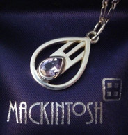 Neuf - Pendentif En Argent De Style Art Nouveau Mackintosh Serti D'une Améthyste Véritable - Anhänger