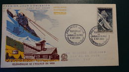 FRANCE 1956 - YT 1079 - Téléphérique De L'Aiguille Du Midi - 06.10.1956 - 1950-1959