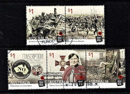 Australia 2016 Centenary Of WW1 World War I Set Of 5 CTO - Used Stamps
