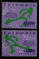 09B- KOLUMBIEN - 1999 - MI#:2129,34 -MNH- SKATING - XIII PANAMERICAN GAMES, WINNIPEG'99- SPORTS - Colombia