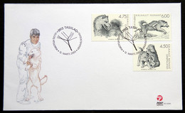GREENLAND 2003  Sled Dogs   Minr.393-95    FDC   ( Lot Ks ) - FDC