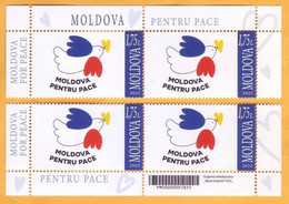 2022  Moldova Moldavie    „MOLDOVA FOR PEACE” 4v Mint - Post