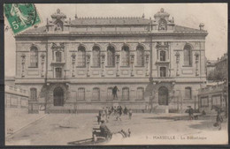 Carte P De 1913 ( Marseille / La Bibliotèque ) - Museums